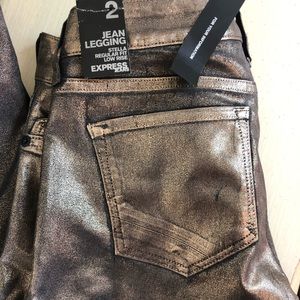 Express Stella Jean Legging, Metallic Coated
